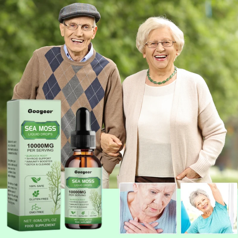Sea Moss Vloeibare Druppels | Stabiele Energie + Mineralen — Zonder Cafeïnecrash