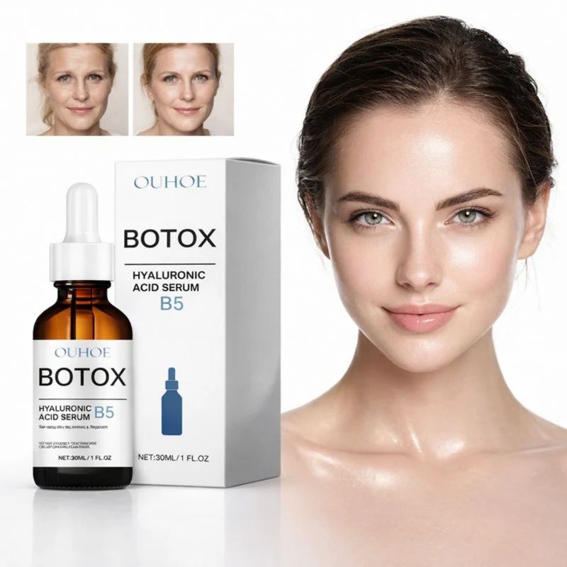 OUHOE Botox Hyaluronzuur Serum B5 | Zichtbaar Stevigere, Vollere Huid in Slechts Enkele Dagen
