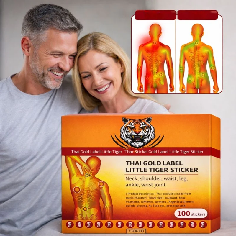 Thai Gold Label Little Tiger Patches | Verlicht Spier- en Gewrichtspijn Binnen Minuten