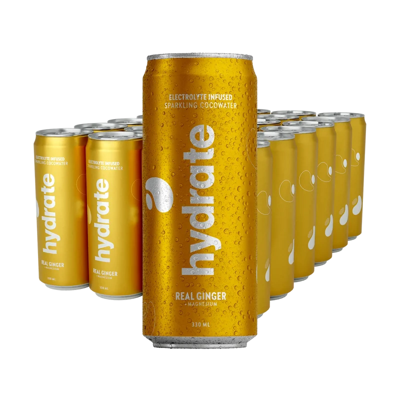 24 x Hydrate 330 ml Real Ginger