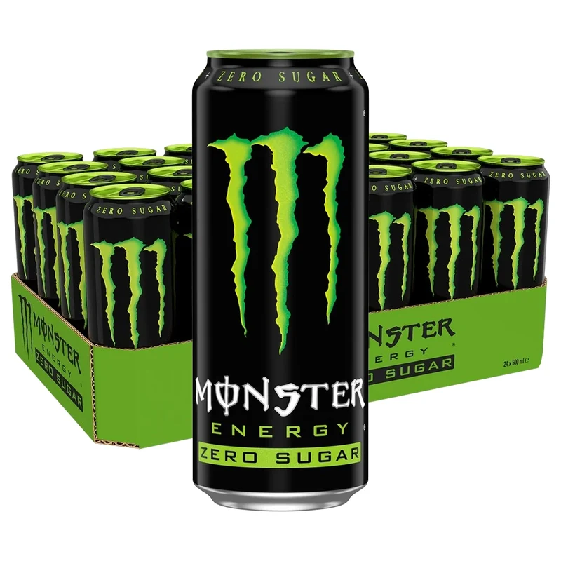 24 x Monster Energy 500 ml Green Zero Sugar