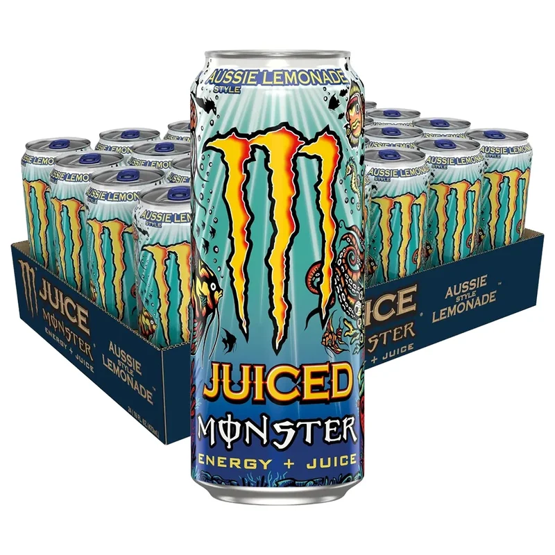 24 x Monster Energy 500 ml Aussie Lemonade