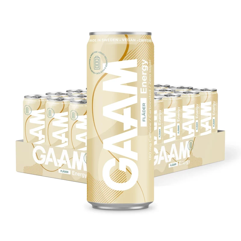 24 x GAAM Energy 330 ml Fläder