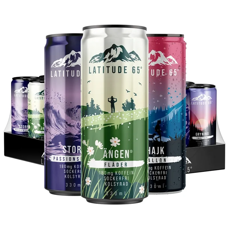 24 x Latitude 65 330 ml Mixflak
