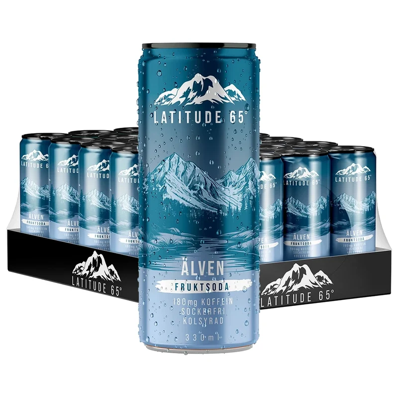24 x Latitude 65 330 ml Älven - Fruktsoda