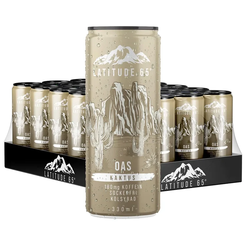 24 x Latitude 65 330 ml Oas - Kaktus