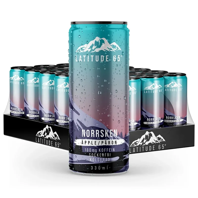 24 x Latitude 65 330 ml Norrsken - Äpple & Päron