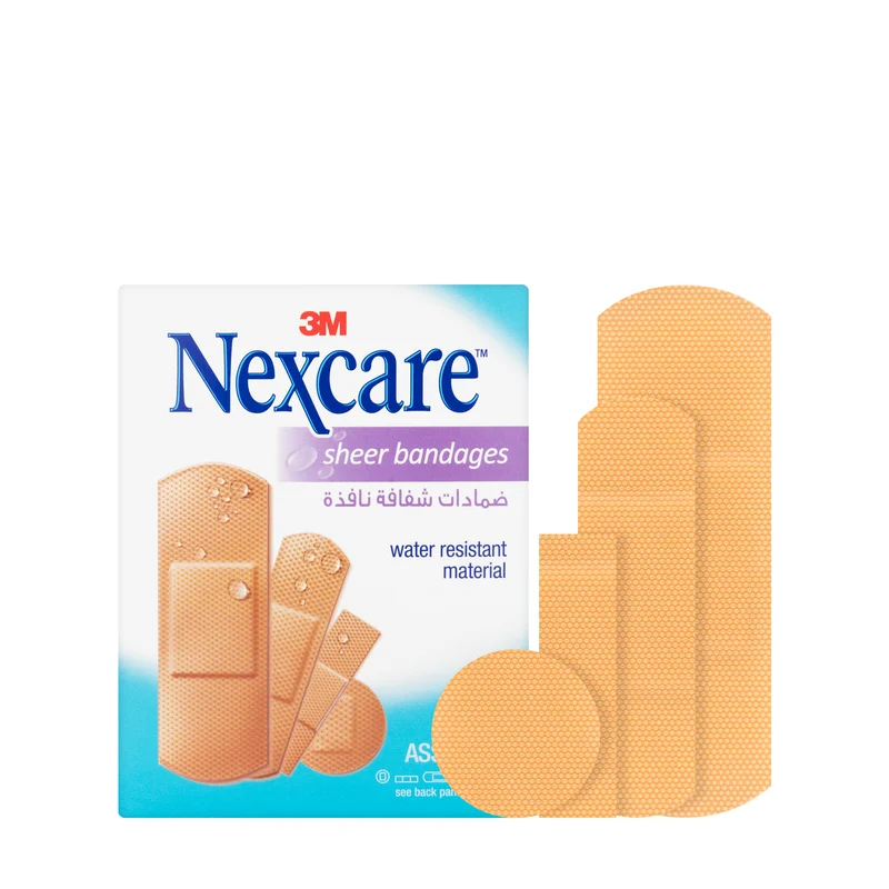 Nexcare Sheer Band Assorted 50 Pieces