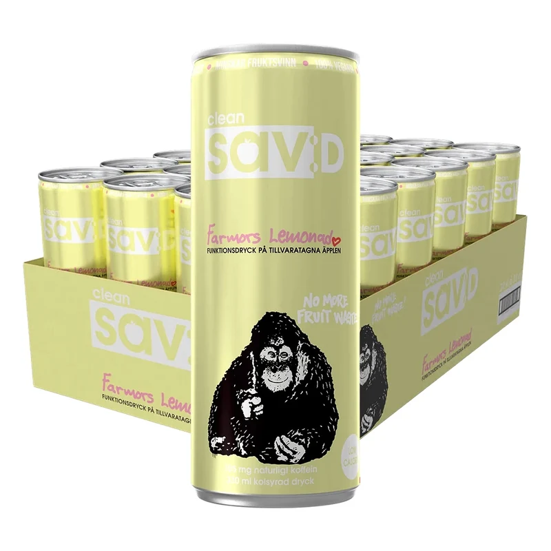 24 x Clean sav:D 330 ml Farmors Lemonad
