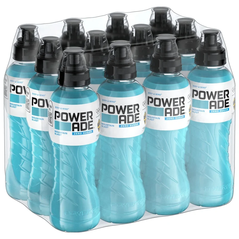 12 x Powerade 500 ml Mountain Blast Zero