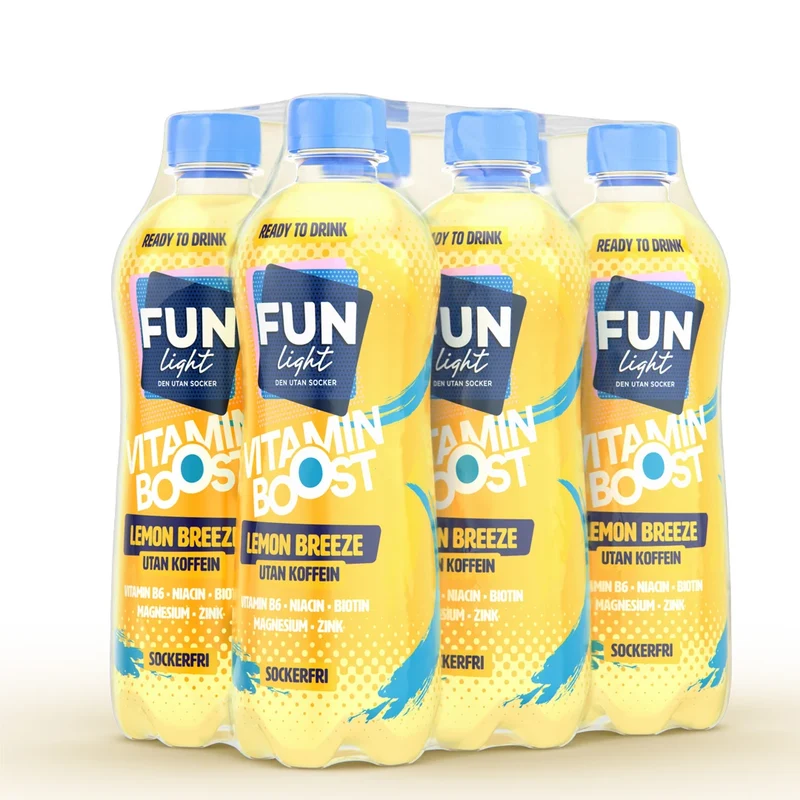 6 x Fun Light Vitamin Boost 500 ml Lemon Breeze
