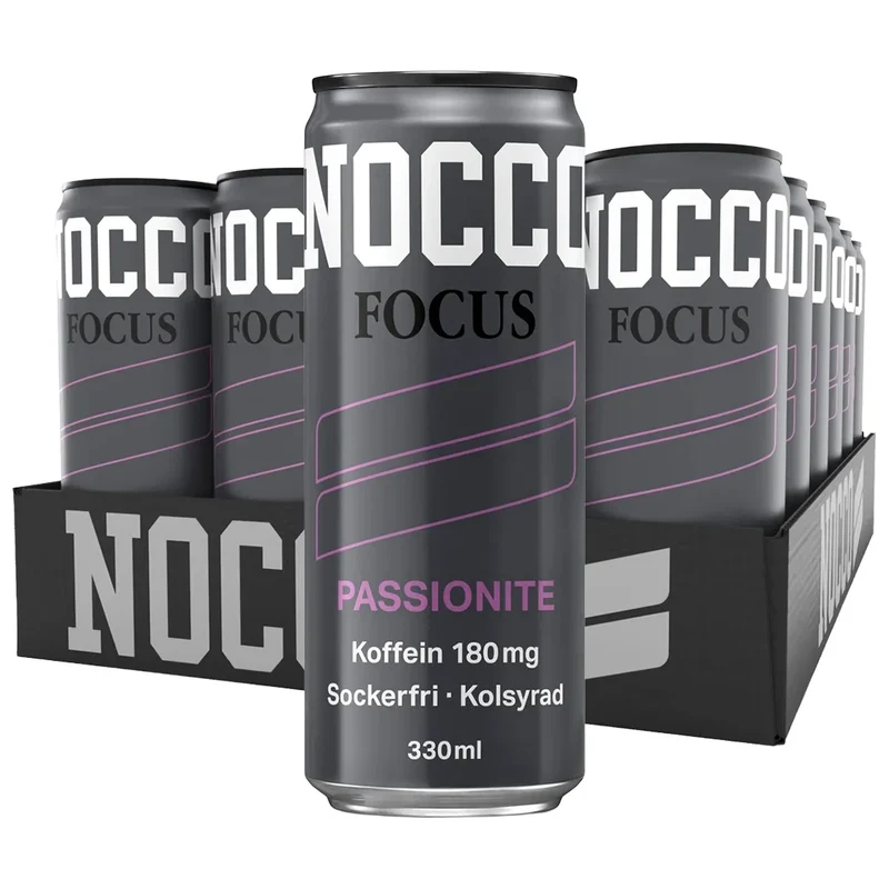24 x NOCCO Focus 330 ml Passionite