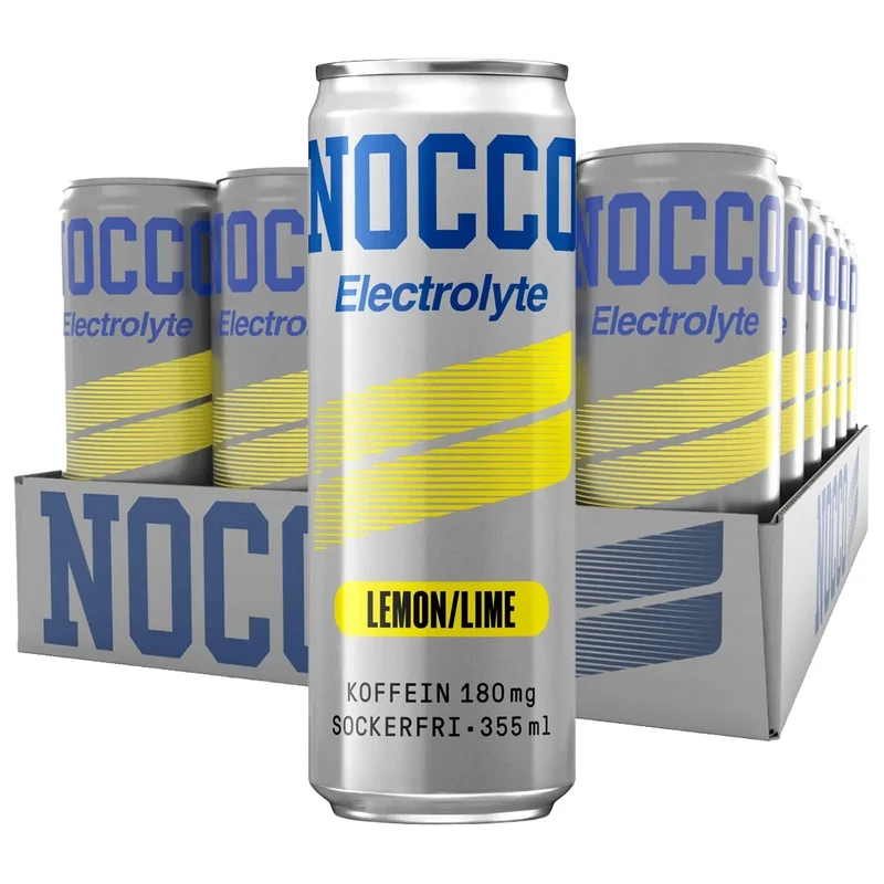 24 x NOCCO Electrolyte 355 ml Lemon Lime