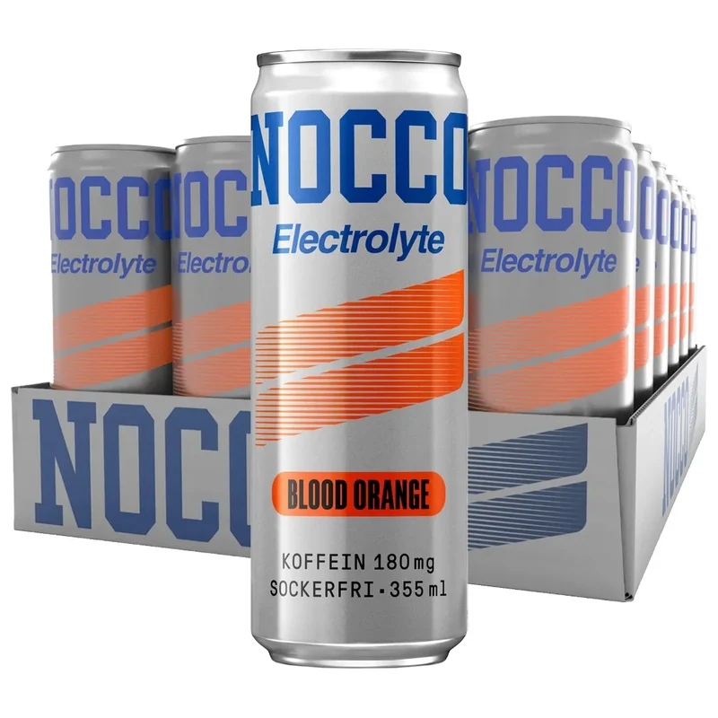 24 x NOCCO Electrolyte 355 ml Blood Orange
