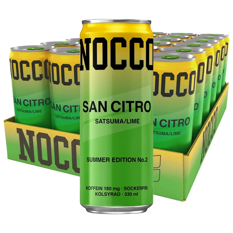 24 x NOCCO BCAA 330 ml San Citro