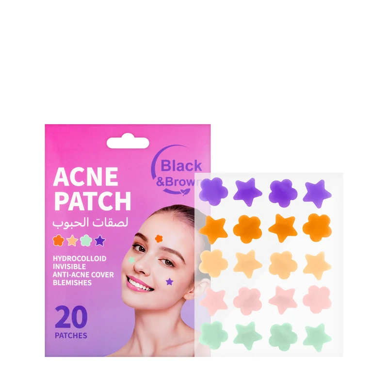 Black and Brown Acne Patch 20 Pieces