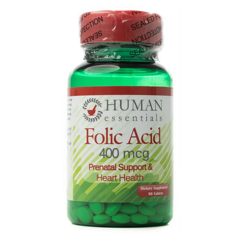 Human Essentials Folic Acid 400Mcg 90Tablet