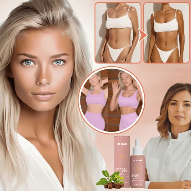 Sunless Tanning Drops | Verbetert Huidteint en Hydratatie bij Meer dan 90% van de Gebruikers Binnen Enkele Dagen