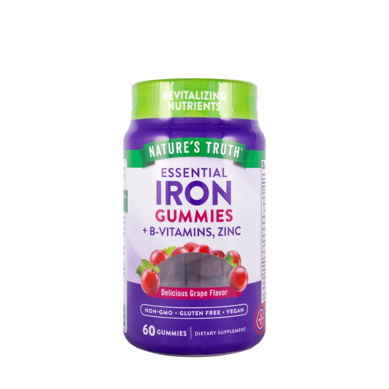 Natures Truth Iron+Vitamin-B&Zinc 60Gummies