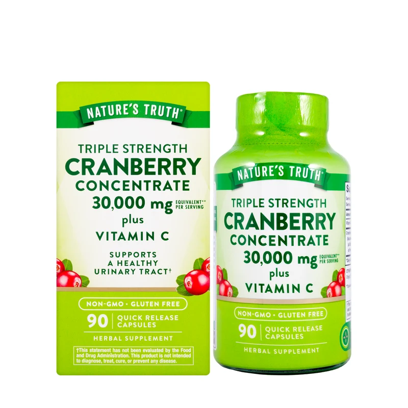 Natures Truth Cranberry 30000Mg+Vitamin-C 90Capsules