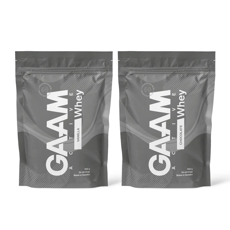 2 x GAAM Active Whey Proteinpulver 900 g