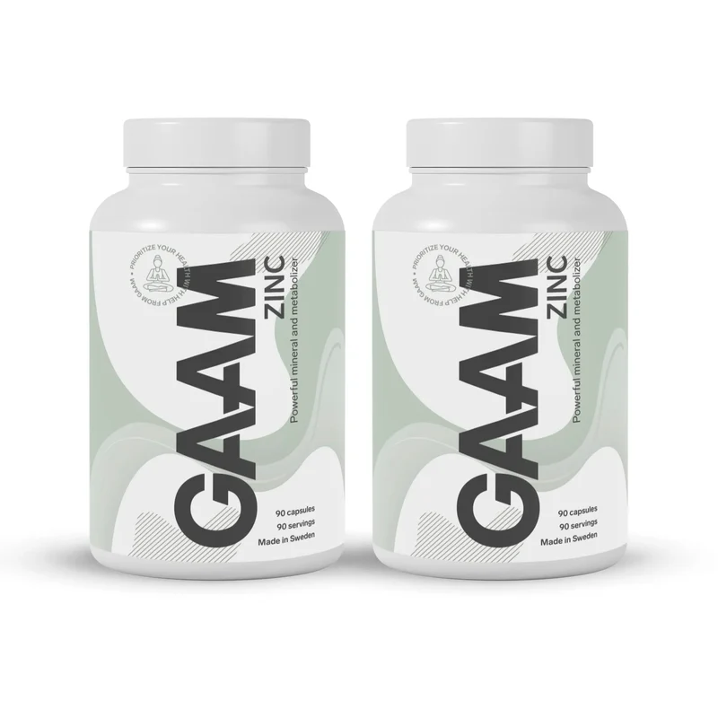 2 x GAAM Zinc 90 caps