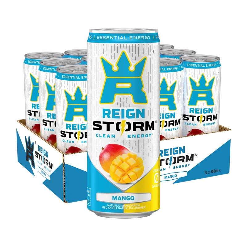 12 x Reign Storm Energy 355 ml Mango