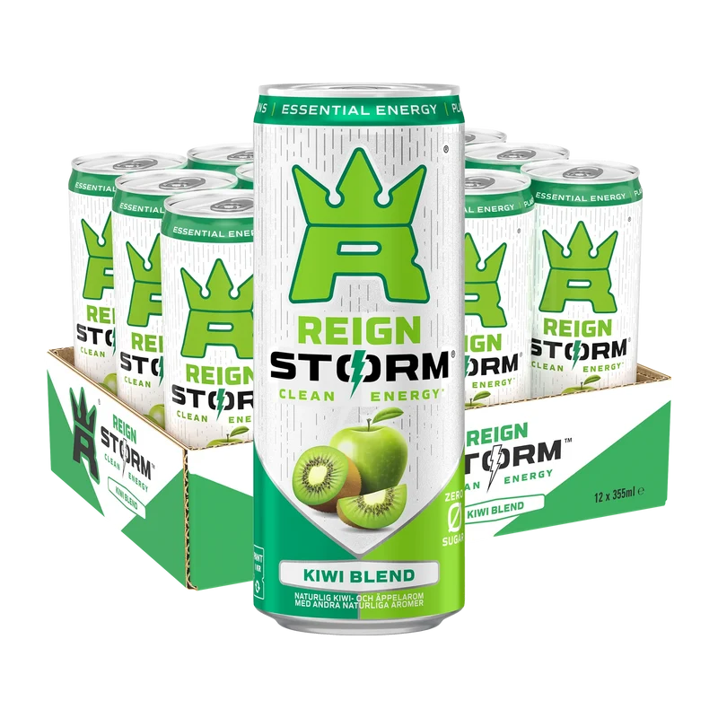12 x Reign Storm Energy 355 ml Kiwi Blend