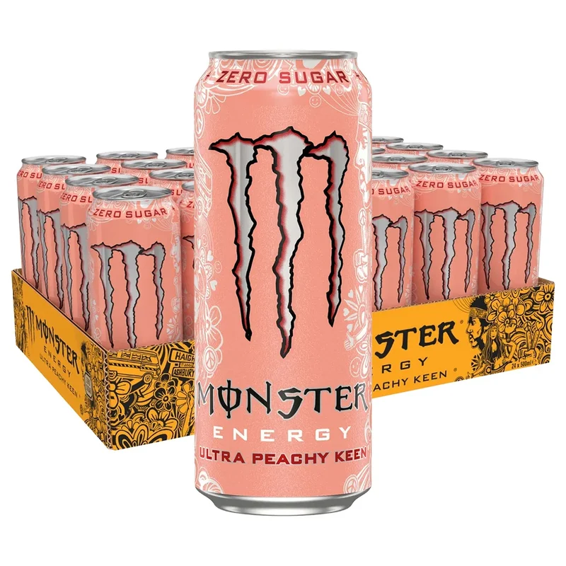 24 x Monster Energy 500 ml Ultra Peachy Keen (sugarfree)