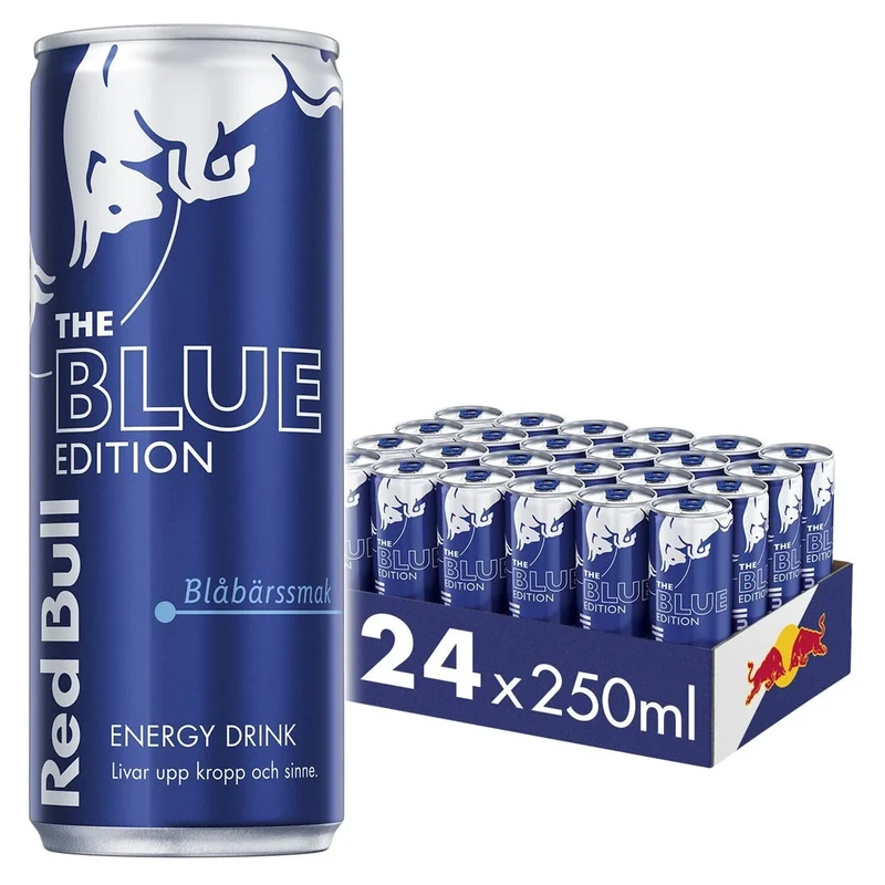 24 x Red Bull Energidryck 250 ml Blue Edition - Blåbär