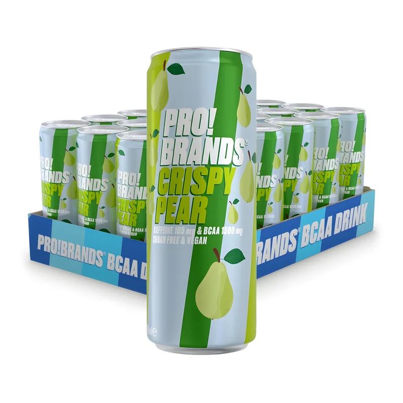 24 x Pro Brands BCAA Drink 330 ml Crispy Pear