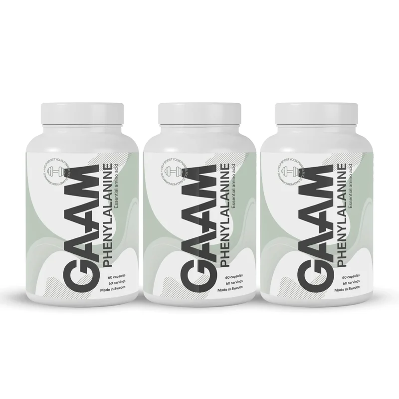 3 x GAAM Phenylalanine 60 caps