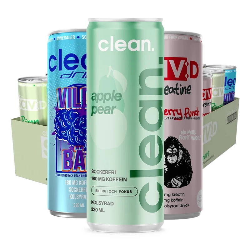 24 x Clean Drink & Clean Sav:D/PLUS 330 ml Mixflak
