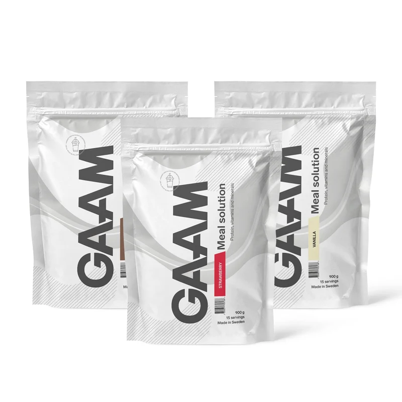 3 x GAAM Meal Solution 900 g Måltidsersättning