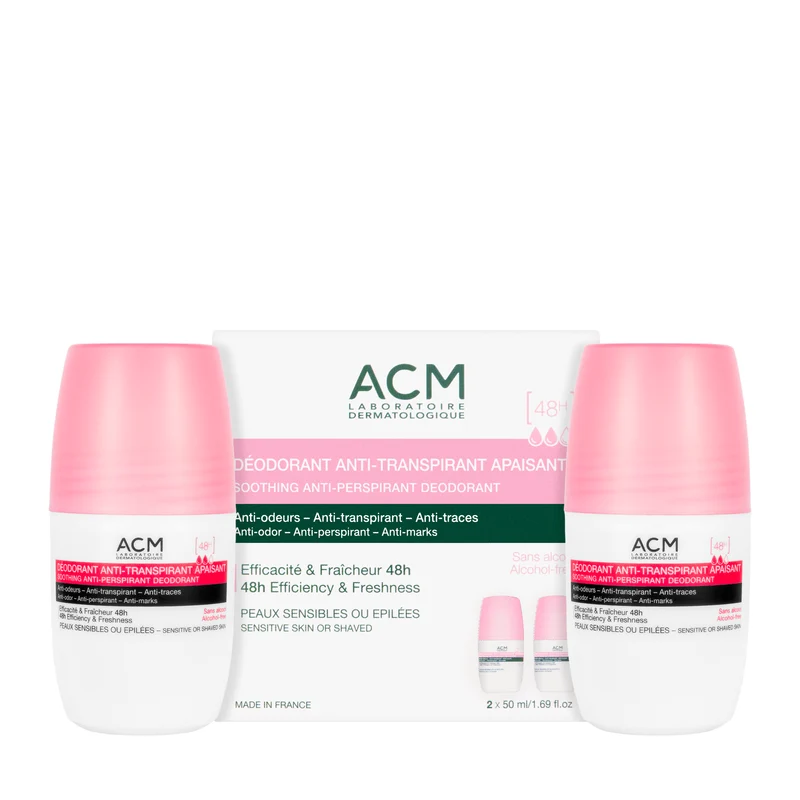 ACM Soothing Deodorant Roll On 48H [Pink] 50 Ml 1+1 Offer