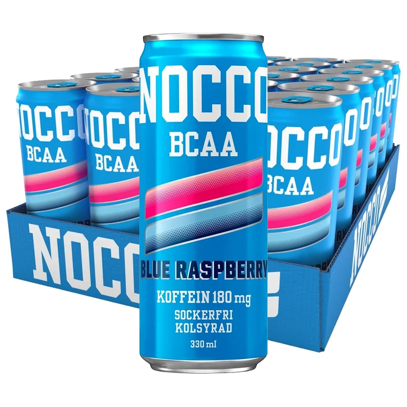 24 x NOCCO BCAA 330 ml Blue Raspberry