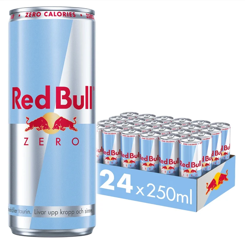 24 x Red Bull Energidryck Zero 250 ml