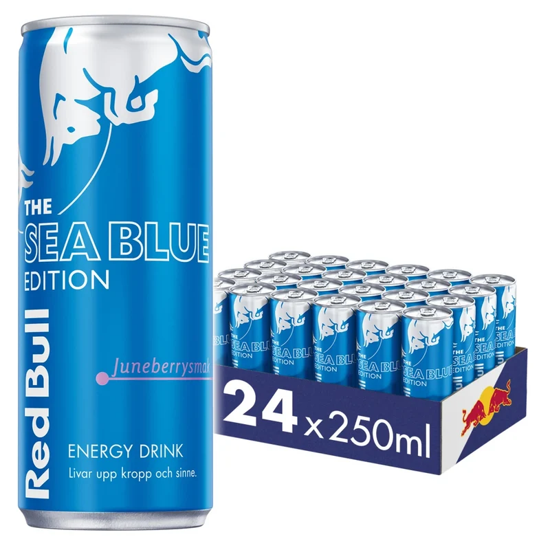 24 x Red Bull Energidryck 250 ml Sea Blue Edition - Juneberry