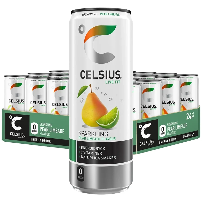 24 x Celsius 355 ml Pear Limeade