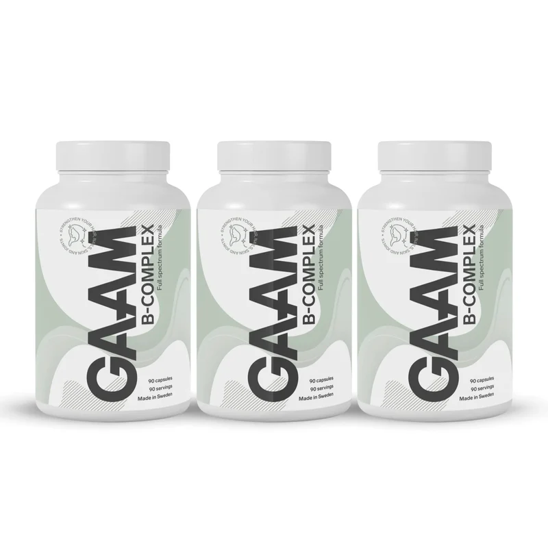 3 x GAAM B-Complex 90 caps