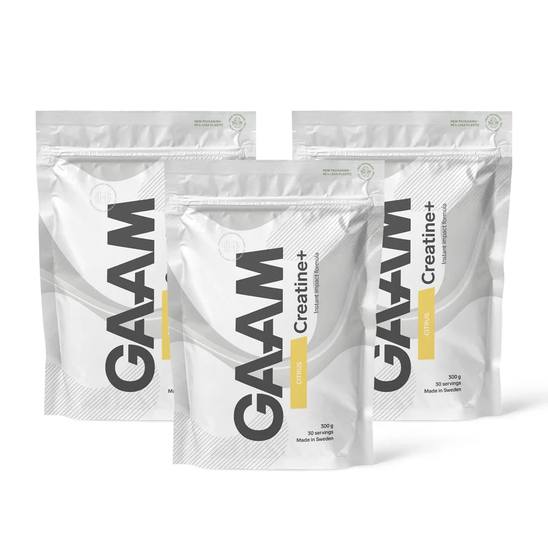 3 x GAAM Creatine+ 300 g