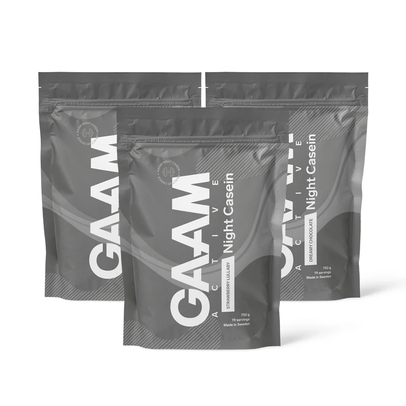3 x GAAM Active Night Casein 750 g