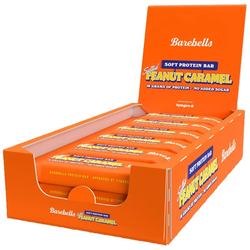 12 x Barebells Soft Protein Bar 55 g Salted Peanut Caramel