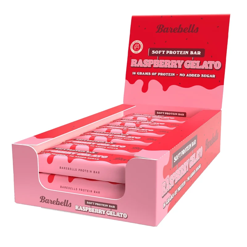 12 x Barebells Soft Bar 55 g Raspberry Gelato