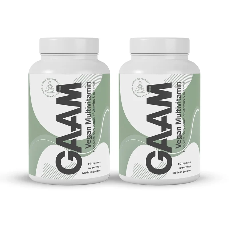 2 x GAAM Vegan Multivitamin 60 caps