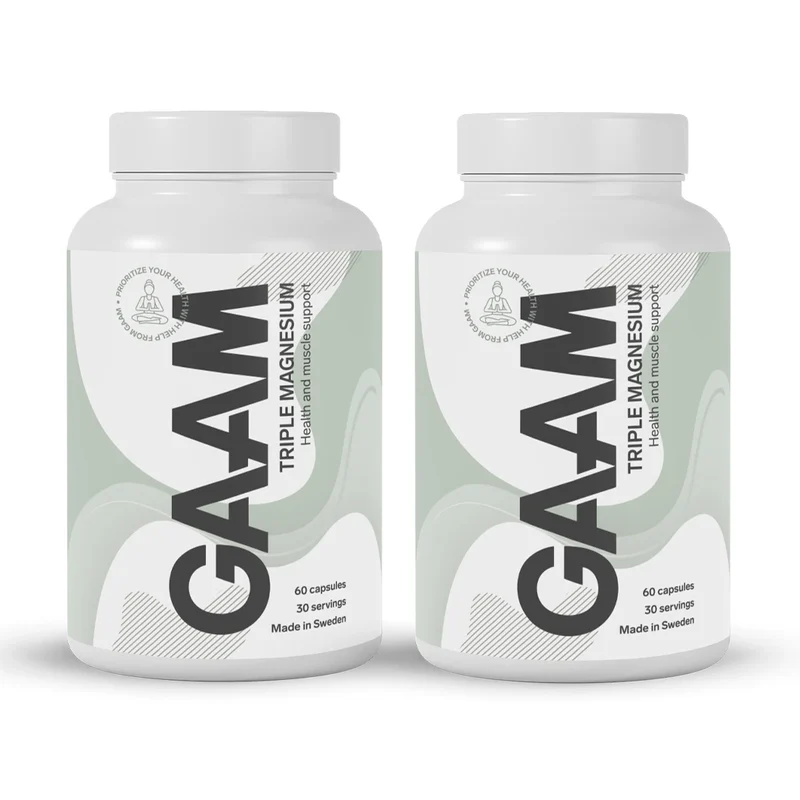 2 x GAAM Triple Magnesium 60 caps