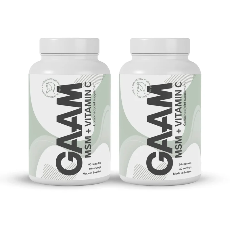 2 x GAAM MSM + Vitamin C 90 caps