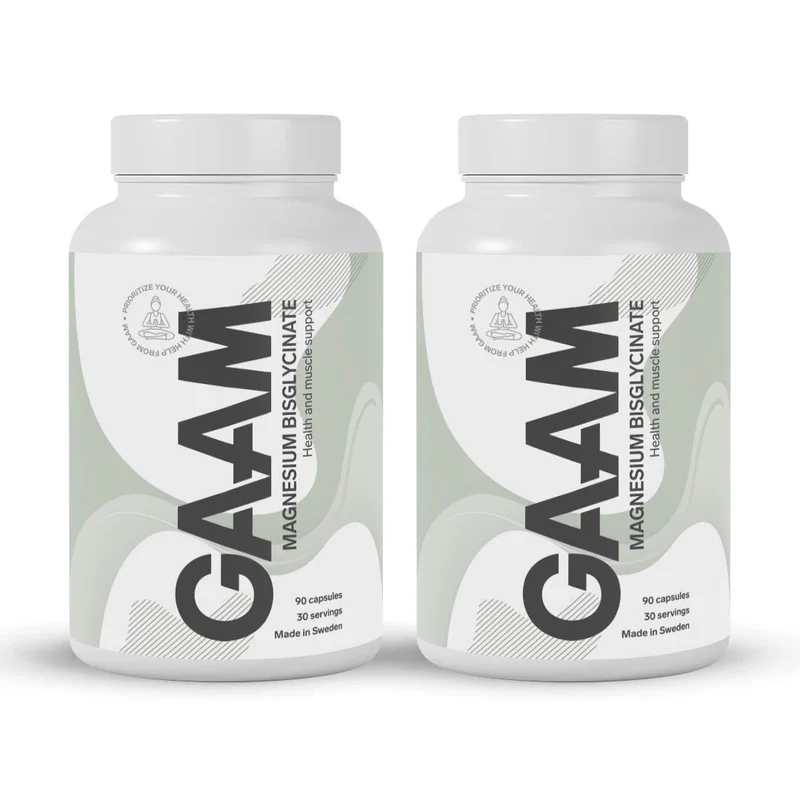 2 x GAAM Magnesium Bisglycinate 90 caps