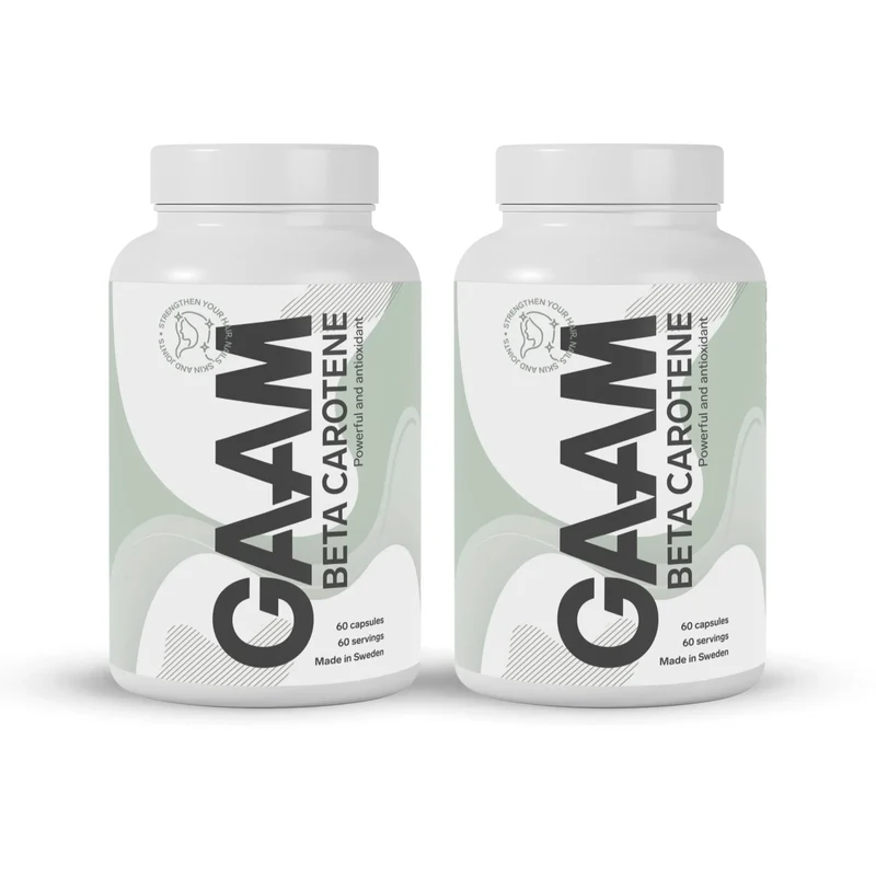 2 x GAAM Betakaroten 60 caps