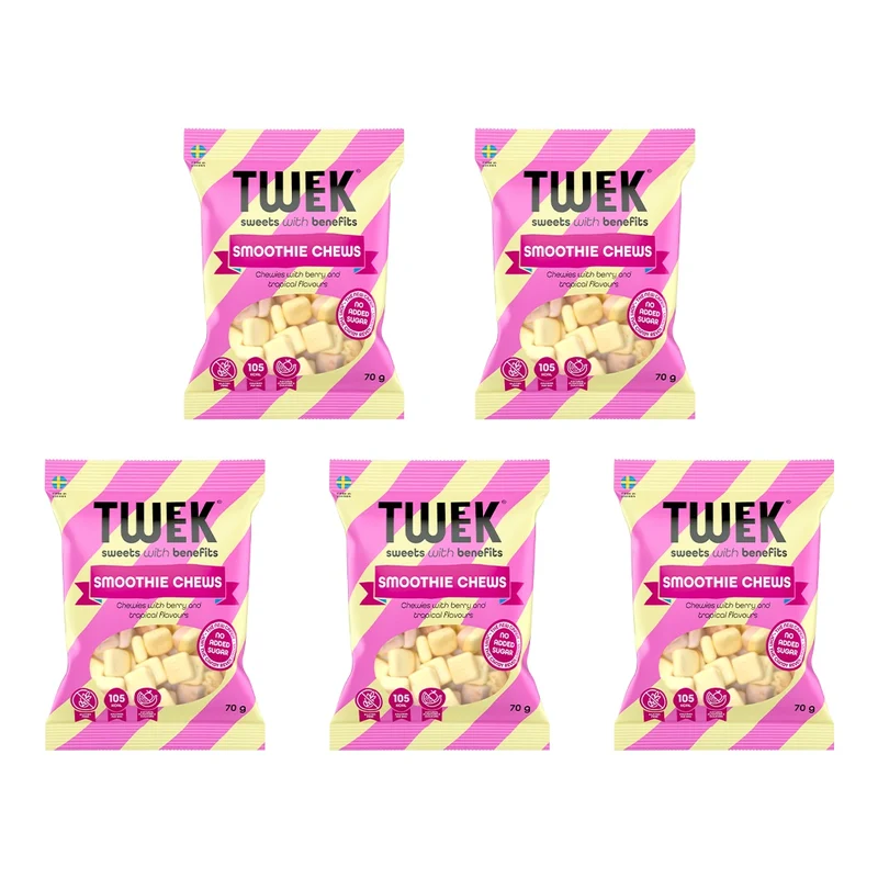 5 x Tweek Sweets 70 g Smoothie Chews
